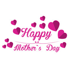 Happy mother day graphic design, Vector illustration