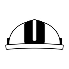 construction helmet isolated icon vector illustration design