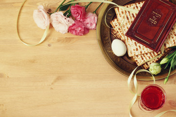 Pesah celebration concept (jewish Passover holiday)
