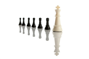 Success, Leadership, Chess business concept