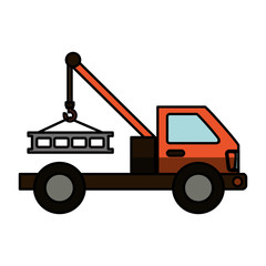 crane weight lifting service vector illustration design