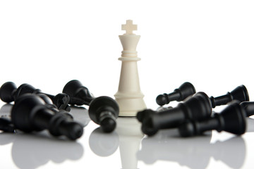 Success, Leadership, Chess business concept
