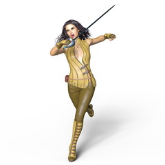 Obraz premium 女性剣士