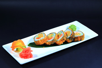 Sushi and Rolls. Japanese cuisine.