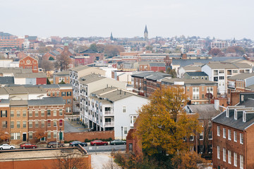 Fototapeta na wymiar View of Jonestown, in Baltimore, Maryland.