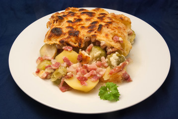Gemüse-Speck-Auflauf