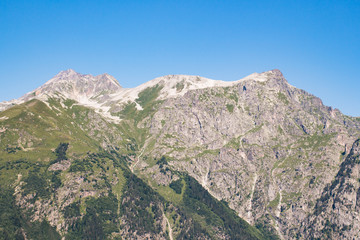 Mountain landscape. Caucasus autumn view