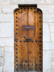 Antique wooden door