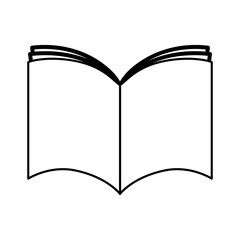 text book silhouette isolated icon vector illustration design