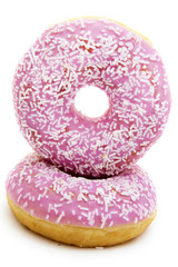 donuts isolated in background white