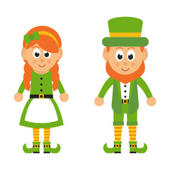 patrick's woman and man