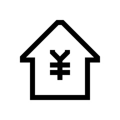 Japanese Yen mini line, icon