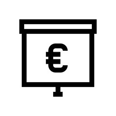 Euro mini line, icon