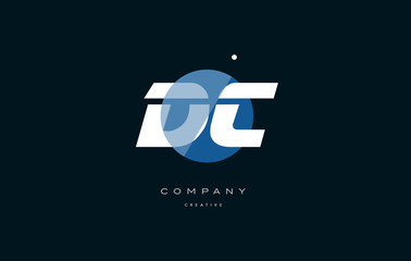 dc d c  blue white circle big font alphabet company letter logo