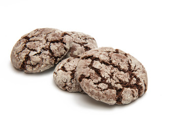 Fototapeta na wymiar chocolate cookie isolated