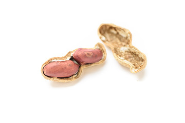 Cachuetes con fondo blanco