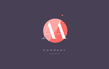aa a  retro vintage rhombus simple black white alphabet letter logo