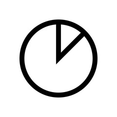 Chart, graphic mini line, icon