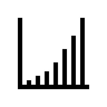 Chart, graphic mini line, icon