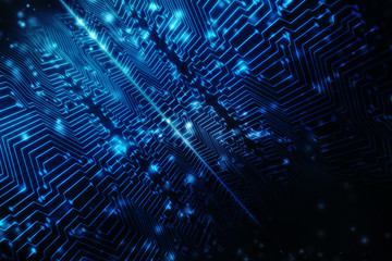 Digital Abstract technology background, 3d rendering