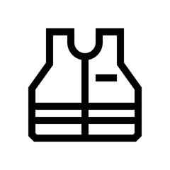 Life vest mini line, icon