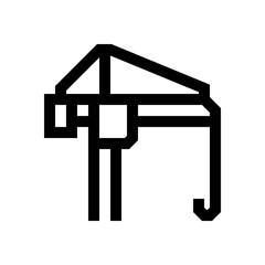 Crane mini line, icon
