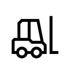 Fork lift mini line, icon