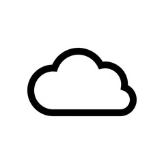 Cloud mini line, icon