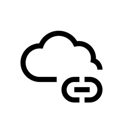 Cloud mini line, icon