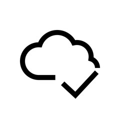 Cloud mini line, icon
