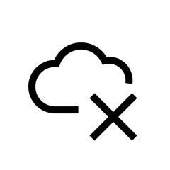 Cloud mini line, icon
