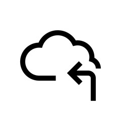 Cloud mini line, icon