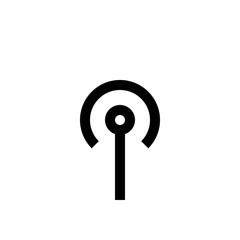 Wireless connection mini line, icon