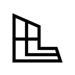 Perspective tool mini line, icon