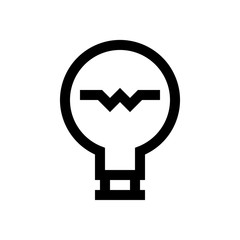 Lamp, idea mini line, icon
