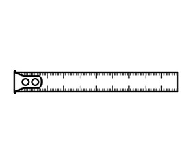 tape measure isolated icon vector illustration design