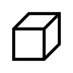 Three dimensional shape mini line, icon