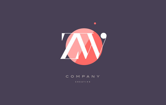 zw z w  retro vintage rhombus simple black white alphabet letter logo