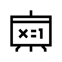 Blackboard, presentation mini line, icon