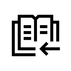 Book mini line, icon