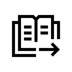 Book mini line, icon