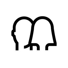 Student avatar mini line, icon