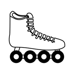 skate roller isolated icon vector illustration design