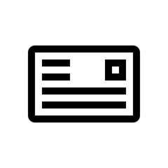 Mail mini line, icon
