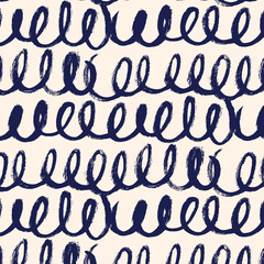 Loops dry brush pattern