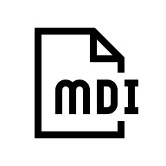 File format mini line, icon