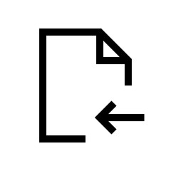 File mini line, icon