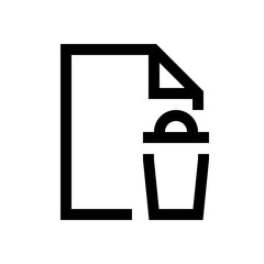 File mini line, icon