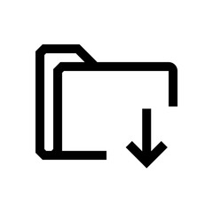 Folder mini line, icon