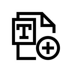 Text file mini line, icon